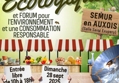 Foire Ecologique à Semur-en-Auxois le 28 septembre 2025